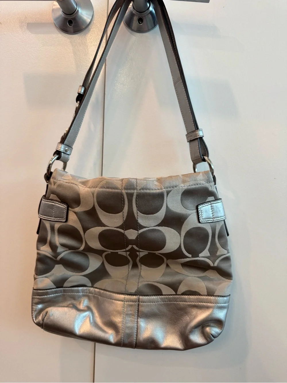 Coach Signature Chain Hobo Bag